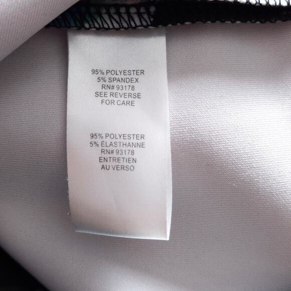 Tahari Floral Sheath Dress Black Blue Women’s Medium Soft Floral Statement - Picture 8 of 8